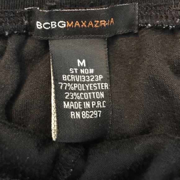 BCBG Black fleece sweatpants - Picture 3 of 3